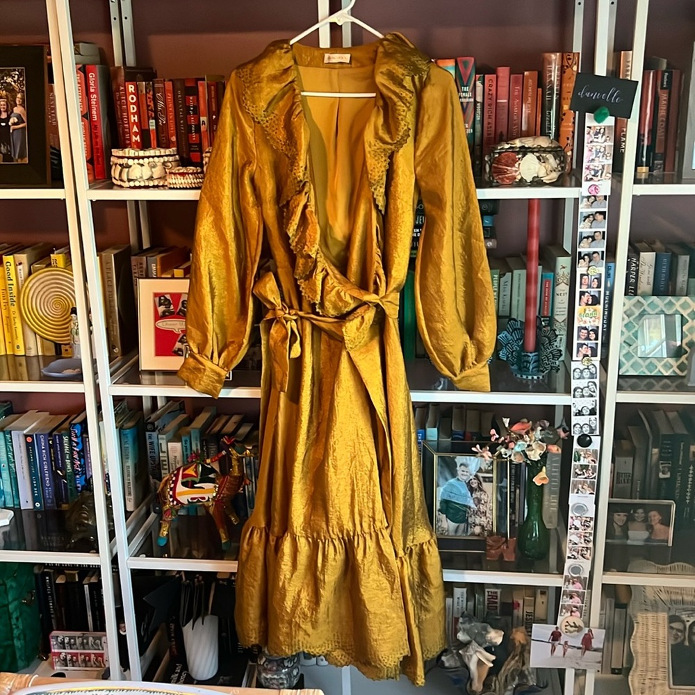 Stine Goya Steffi Gold Wrap Dress - Picture 2 of 14